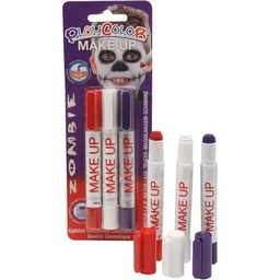 [D01041] Maquillaje Temático Zombie Instant 3 Colores