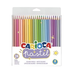[43310] Lápices Carioca Pastel 24 Colores
