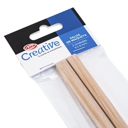 [C609028] Palos de Maqueta Adix Creative 50 cm 9x9 2uds.