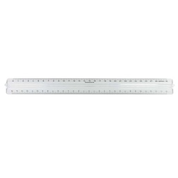 [9100] Regla plana 30cm con toma central Standardgraph (Dobledecímetro)