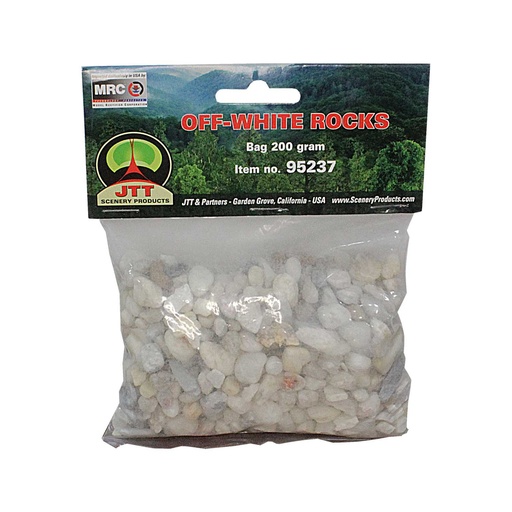 Piedras color blanco bolsa 200gr