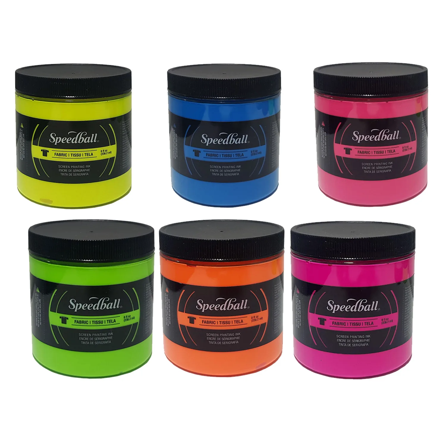 Pintura Serigráfica para Telas Speedball  236ml Fluorescente