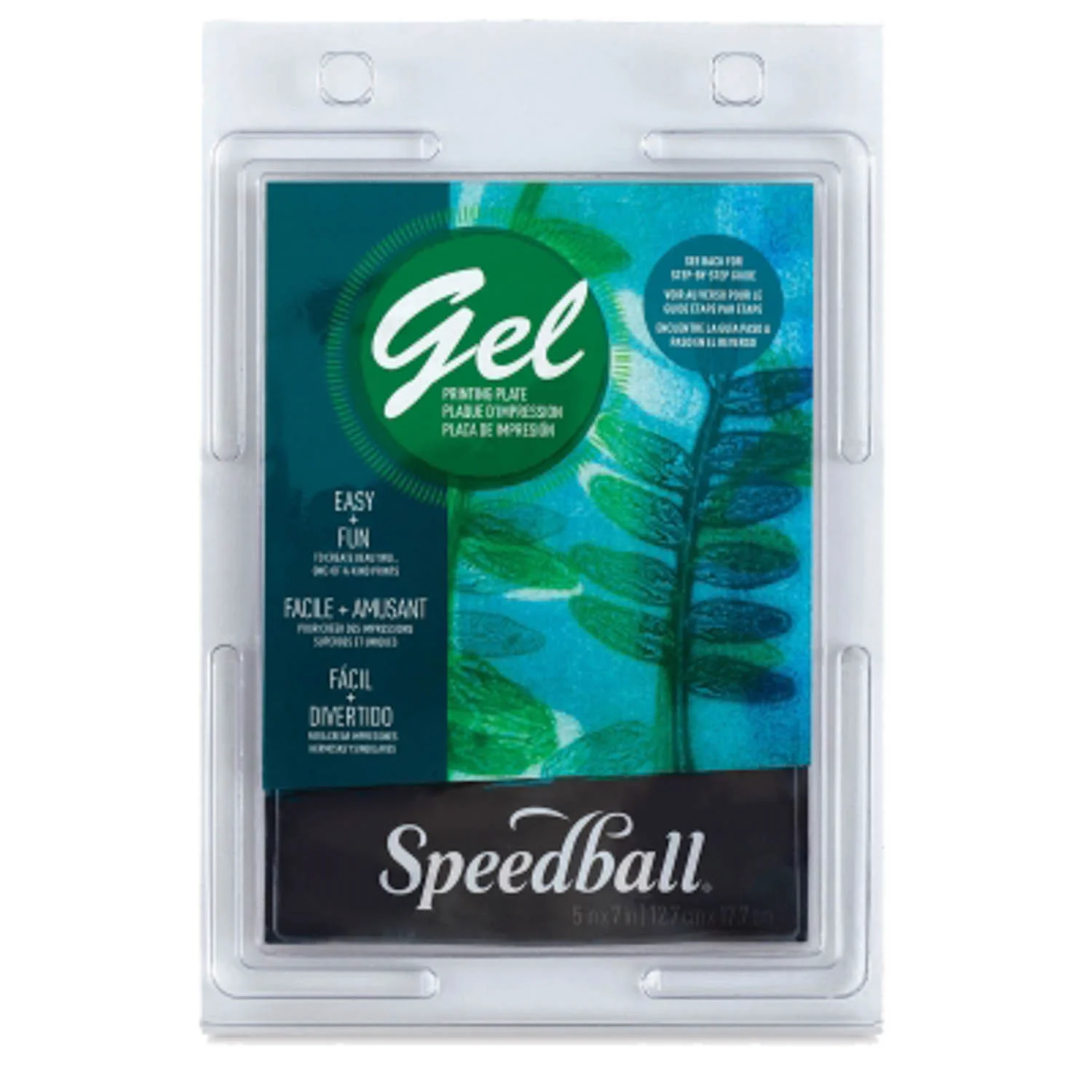 [8000] Placa Transparente Gel para Impresión Speedball 12.5x12.5cm