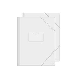 [#315B-FC] Carpeta Plástica Transparente con Elástico (Oficio)