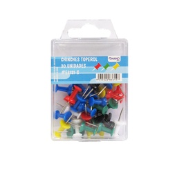 [#E3121S] Chinches de cabeza toperol plástica Push Pins (30ud)