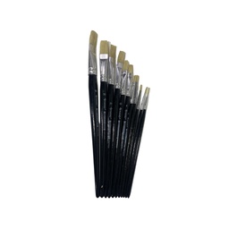 Pincel Plano Hand Pelo De Cerda