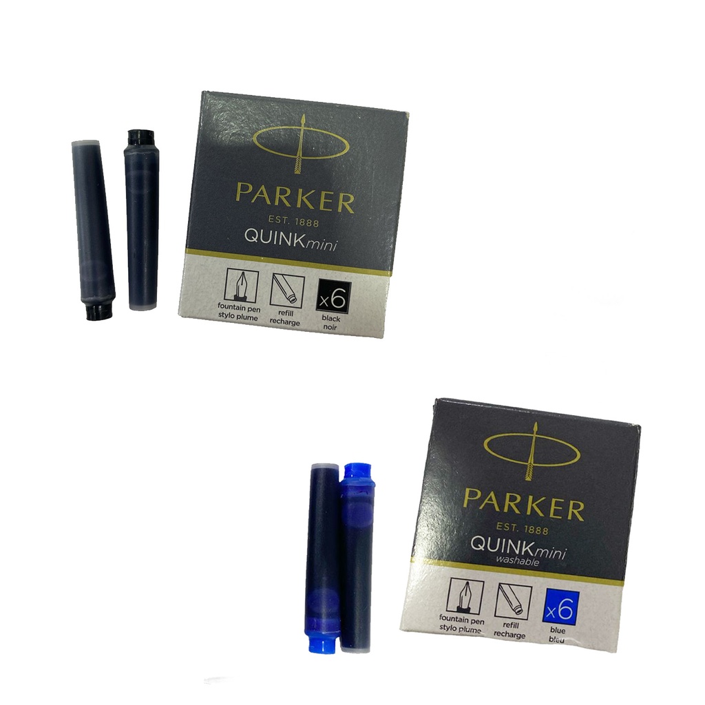 Cartuchos cortos de tinta para Plumas Parker (6ud) | Arquipunto.cl