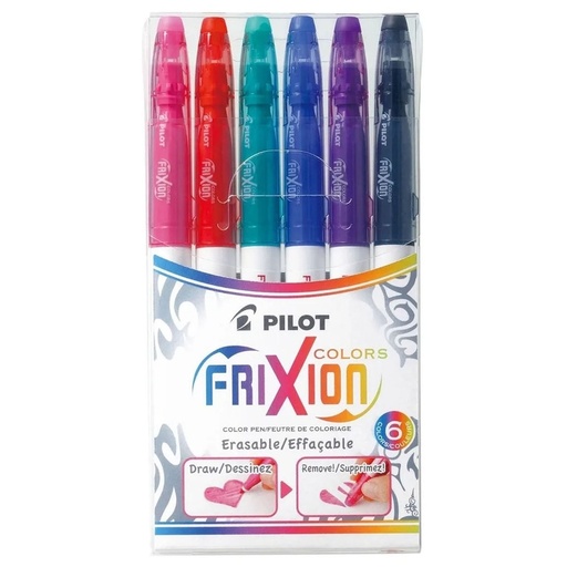 Marcador borrable Frixion Colors Pilot 6 Und