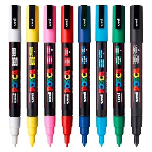 Marcador Pintura Acrílica 3M Uni Posca (0.9 mm-1.3mm)