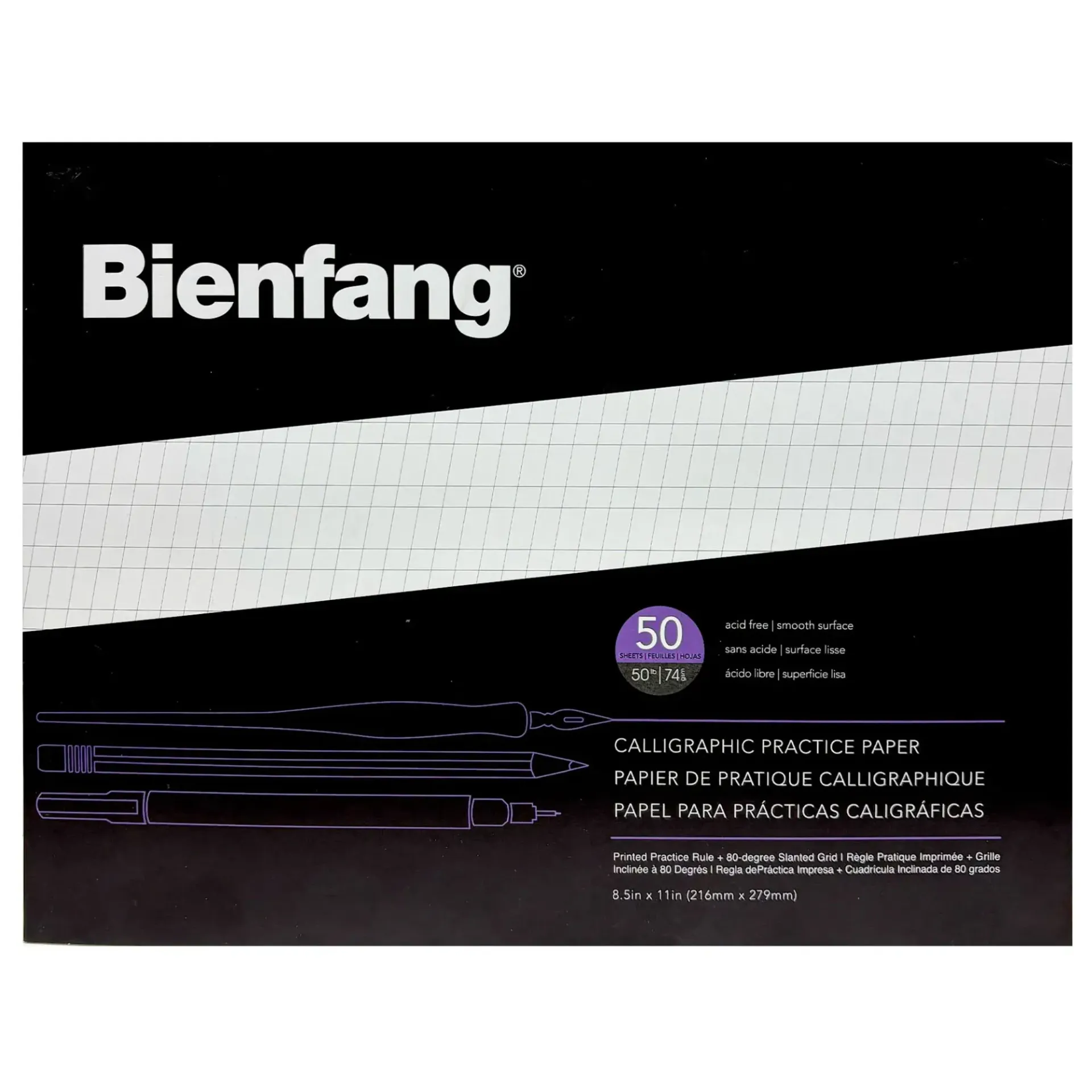 [R400141] Block Bienfang 206 Practica Caligrafía 21x28cm 74gr. 50hjs