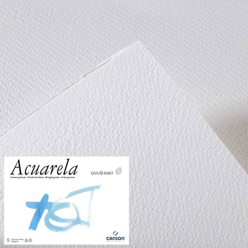 Papel Canson Guarro Acuarela Grano Medio 240gr