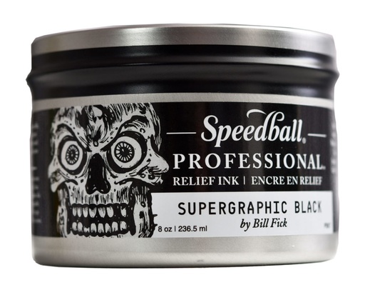 Tinta Relieve profesional Speedball para Grabado Negro 236ml