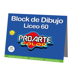 [13000-1] Block Liceo 106gr 20hj 26.5x21cm.