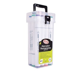 [A606008] Marcador Permanente Adix 12 Colores Doble Punta