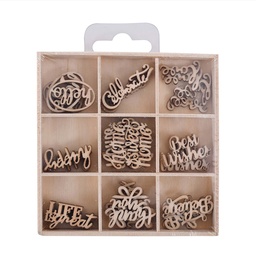 [C607031] Set de Palabras en Madera Adix 45 ud.