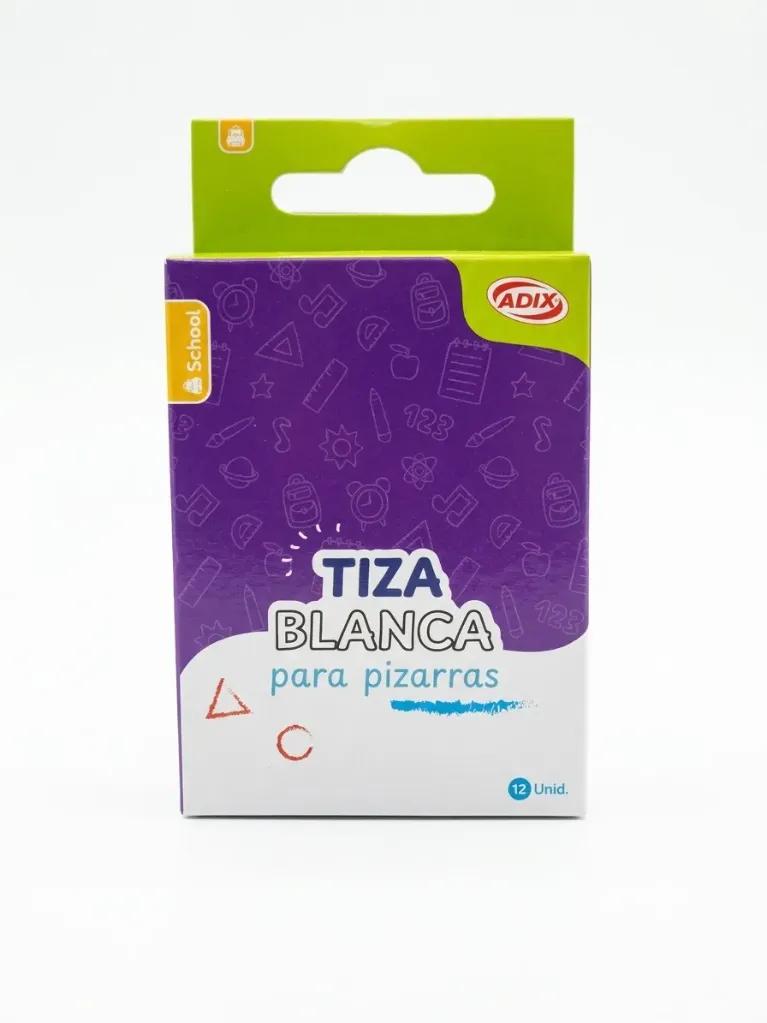 [A501012] Tiza Blanca Adix 12 unidades