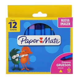 [2100843] Set de 12 Crayones Gruesos Paper Mate