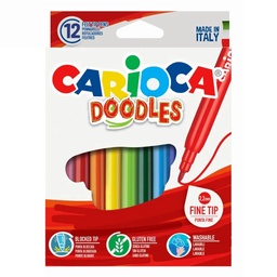 [42314] Plumones Carioca Doodles Lavable (12 colores)