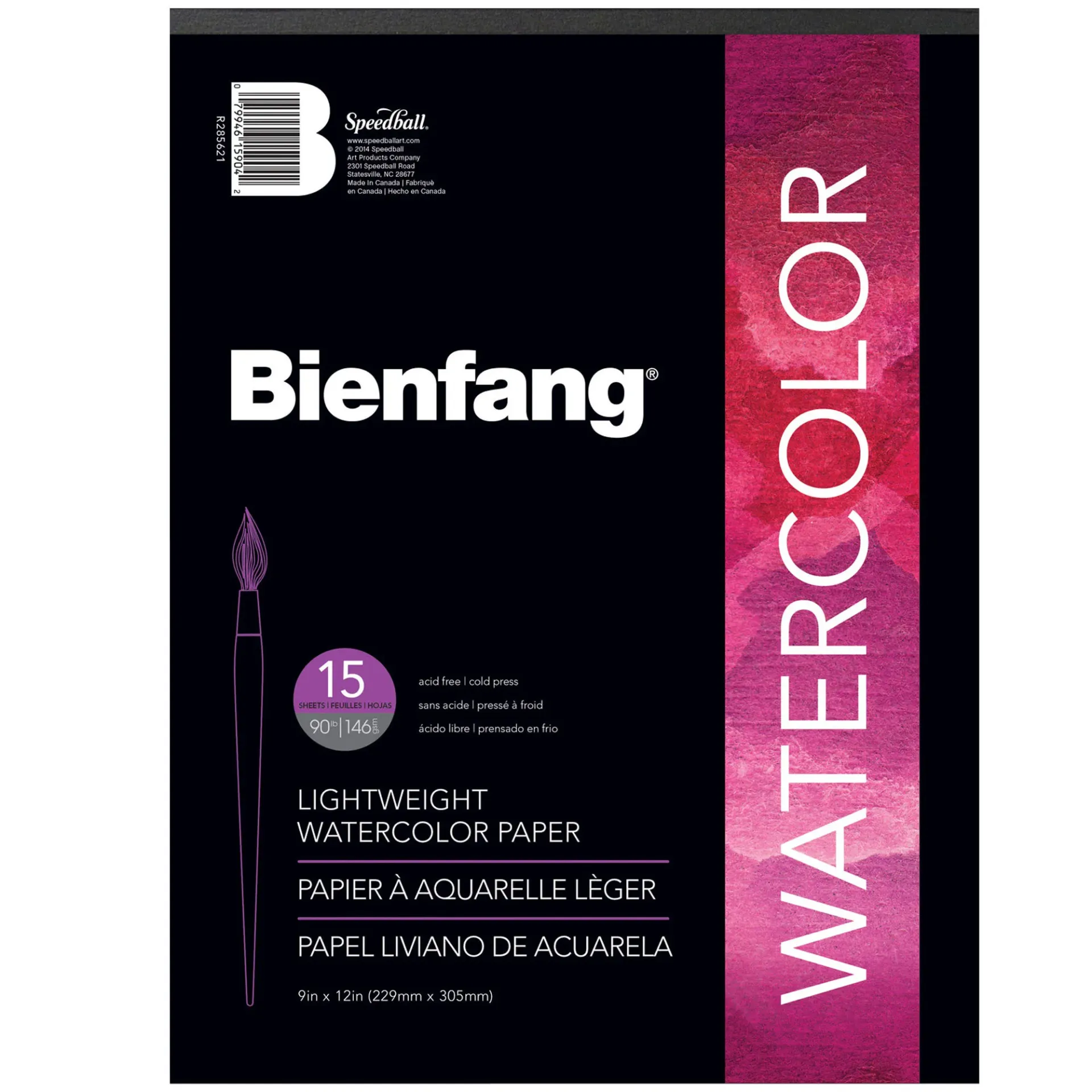 [R285621] Block Bienfang Para Acuarela 22x30cm 146gr. 15hj