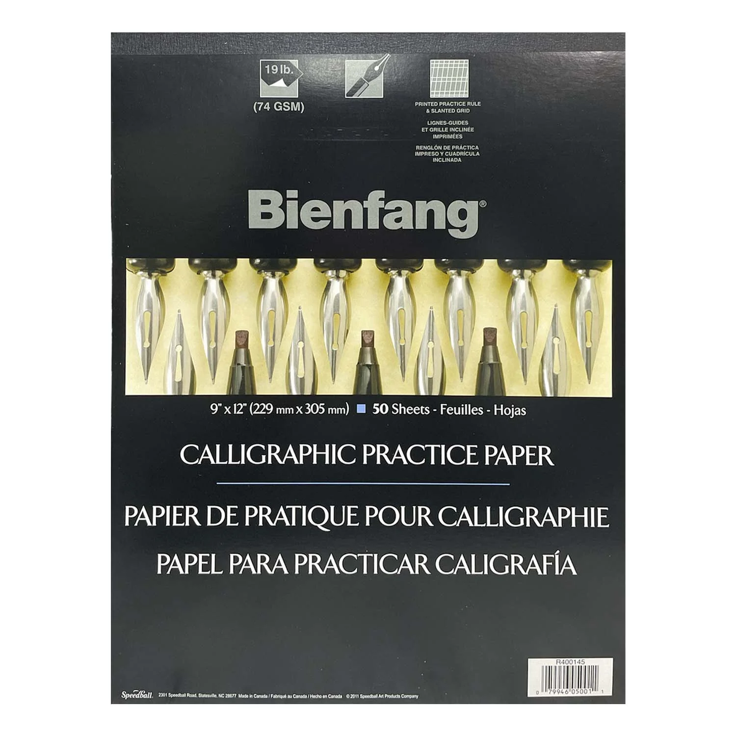 [R400145] Block Bienfang Para Practicar Caligrafía 22x30cm 80gr. 50hjs