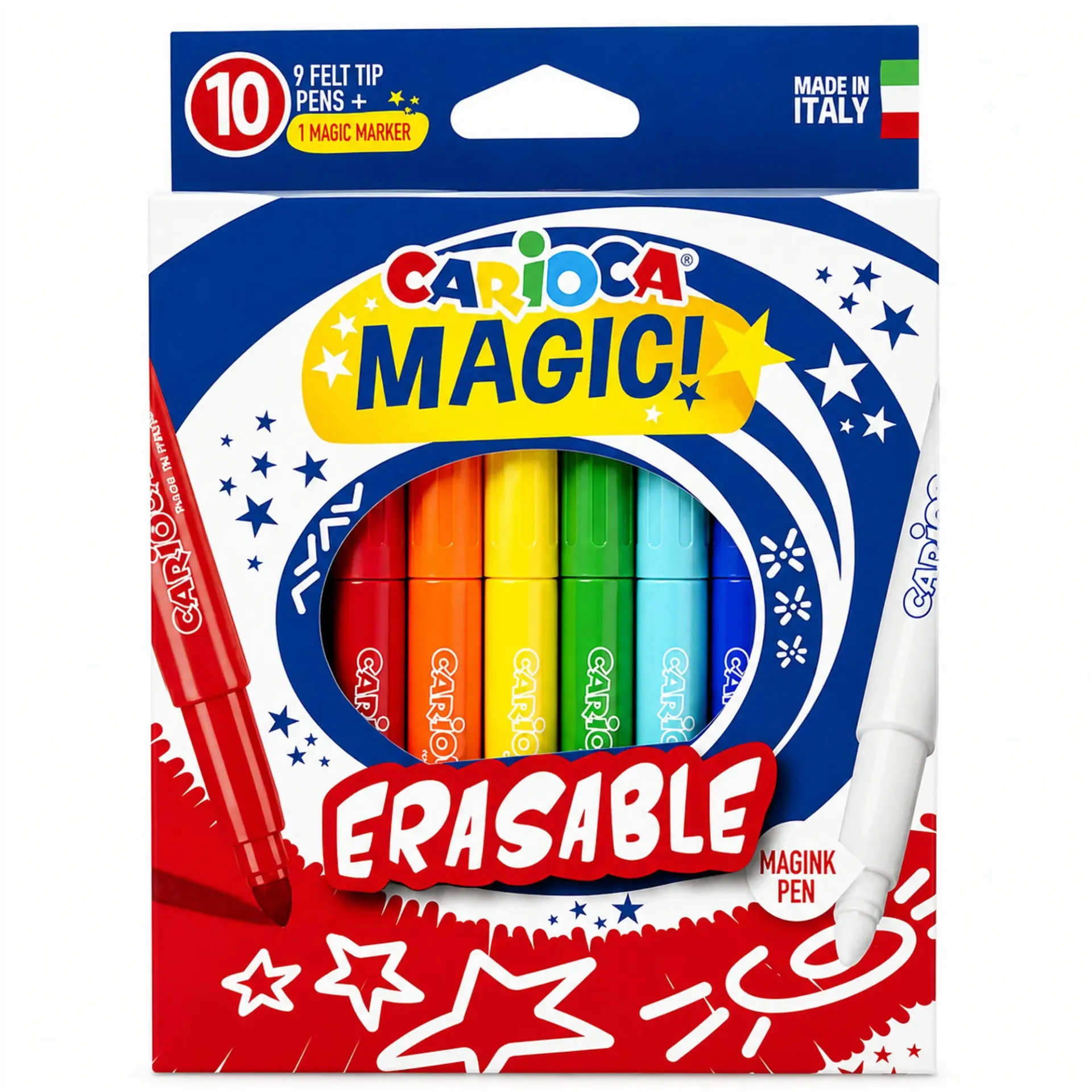 [43182] Plumones Borrables Carioca (10 colores)